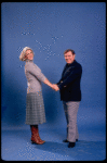 Actors Gwyda Donhowe & Warren Berlinger in a rehearsal shot fr. the Broadway musical "A Broadway Musical."