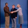 Actors (L-R) Irving Allen Lee, Warren Berlinger & Gwyda Donhowe in a rehearsal shot fr. the Broadway musical "A Broadway Musical."