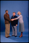 Actors (L-R) Irving Allen Lee, Warren Berlinger & Gwyda Donhowe in a rehearsal shot fr. the Broadway musical "A Broadway Musical."