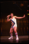 Actor Larry Marshall in a scene fr. the Broadway musical "A Broadway Musical."