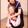 Actresses Kate Burton (Top) & Eva Le Gallienne in a rehearsal shot fr. The Broadway revival of "Alice in Wonderland."