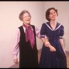 Actresses (L-R) Eva Le Gallienne & Kate Burton in a rehearsal shot fr. The Broadway revival of "Alice in Wonderland."