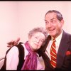 Actress Eva Le Gallienne & producer Anthony D. Marshall in a rehearsal shot fr. The Broadway revival of "Alice in Wonderland."