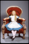 Actress Kate Burton in a publicity shot fr. the Broadway revival of "Alice in Wonderland."