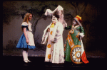 Actors (L-R) Kate Burton, Edward Zang & Brian Reddy in a scene fr. the Broadway revival of "Alice in Wonderland."