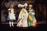 Actors (L-R) Kate Burton, Edward Zang & Brian Reddy in a scene fr. the Broadway revival of "Alice in Wonderland."