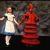 Actors (L-R) Kate Burton & James Valentine as the Mock Turtle in a scene fr. the Broadway revival of "Alice in Wonderland."