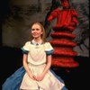 Actors (L-R) Kate Burton & James Valentine as the Mock Turtle in a scene fr. the Broadway revival of "Alice in Wonderland."