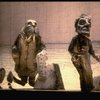 Walrus & Carpenter marionettes in a scene fr. the Broadway revival of "Alice in Wonderland."