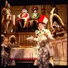 Actor MacIntyre Dixon (C) as the Mad Hatter & cast in a scene fr. the Broadway revival of "Alice in Wonderland."