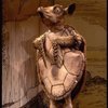 Actor James Valentine as the Mock Turtle in a scene fr. the Broadway revival of "Alice in Wonderland."