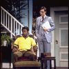 Actors (L-R) Cleavon Little & Jim Jansen in a scene fr. the Broadway play "All Over Town." (New York)
