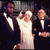 Actors (L-R) Cleavon Little, Michael Gorrin & Barnard Hughes in a scene fr. the Broadway play "All Over Town." (New York)