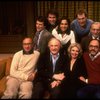 Actors (Top L-R) Steven Culp, Garrett Brown, Polly Draper, Jay Sanders & Tom Aldredge, (Bottom L-R) writer Neil Simon, Jack Warden, Michael Learned & dir. Glenn Jordan in a shot fr. the Hartman Theatre's production of the play "Actors and Actresses."