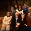 Actors (Top L-R) Steven Culp, Garrett Brown, Polly Draper, Jay Sanders & Tom Aldredge, (Bottom L-R) writer Neil Simon, Jack Warden, Michael Learned & dir. Glenn Jordan in a shot fr. the Hartman Theatre's production of the play "Actors and Actresses."