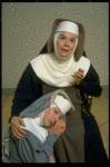 Actresses (L-R) Lily Knight & Rosemary Murphy in a publicity shot for a National tour of the Broadway play "Agnes of God." (New York)