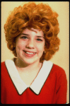 Actress Danielle Findley in costume as "Annie" in a publicity shot for the Broadway musical "Annie 2: Miss Hannigan's Revenge." (New York)