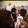 (Top L-R) actors Ronny Graham, Dorothy Loudon, Harve Presnell, writer Tom Meehan, director Martin Charnin, (Bottom L-R) composer Charles Strouse, actor Danielle Findley, in a rehearsal shot for the Broadway musical "Annie 2: Miss Hannigan's Revenge." (New
