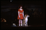 Actress Danielle Findley & Beau the dog ("Sandy") in a scene fr. the Broadway-bound musical "Annie 2: Miss Hannigan's Revenge." WASHINGTON