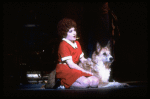 Actress Danielle Findley & Beau the dog ("Sandy") in a scene fr. the Broadway-bound musical "Annie 2: Miss Hannigan's Revenge." WASHINGTON