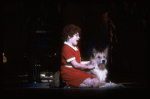 Actress Danielle Findley & Beau the dog ("Sandy") in a scene fr. the Broadway-bound musical "Annie 2: Miss Hannigan's Revenge." WASHINGTON