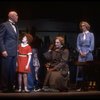 Actors (L-R) Harve Presnell, Danielle Findley, Marian Seldes & Lauren Mitchell in a scene fr. the Broadway-bound musical "Annie 2: Miss Hannigan's Revenge." WASHINGTON
