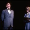 Actors (L-R) Harve Presnell & Lauren Mitchell in a scene fr. the Broadway-bound musical "Annie 2: Miss Hannigan's Revenge." WASHINGTON