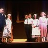 Actors Harve Presnell (L), Lauren Mitchell (2R) & Terrence P. Currier (R) in a scene fr. the Broadway-bound musical "Annie 2: Miss Hannigan's Revenge." WASHINGTON