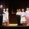 Actors Harve Presnell (L), Lauren Mitchell (2R) & Terrence P. Currier (R) in a scene fr. the Broadway-bound musical "Annie 2: Miss Hannigan's Revenge." WASHINGTON