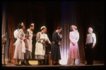 Actors Mary-Pat Green (3R), Lauren Mitchell (2R) & Terrence P. Currier (R) in a scene fr. the Broadway-bound musical "Annie 2: Miss Hannigan's Revenge." WASHINGTON