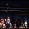 Actors (Seated L-C) Lauren Mitchell, Danielle Findley, Harve Presnell, Raymond Thorne, & actress Karen Murphy (R) in a scene fr. the Broadway-bound musical "Annie 2: Miss Hannigan's Revenge." WASHINGTON