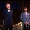 Actor Harve Presnell (L) in a scene fr. the Broadway-bound musical "Annie 2: Miss Hannigan's Revenge." WASHINGTON