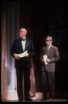 Actor Harve Presnell (L) in a scene fr. the Broadway-bound musical "Annie 2: Miss Hannigan's Revenge." WASHINGTON