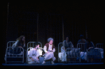 Actress Dorothy Loudon (C) in a scene fr. the Broadway-bound musical "Annie 2: Miss Hannigan's Revenge." WASHINGTON