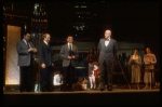Actor Harve Presnell (R) in a scene fr. the Broadway-bound musical "Annie 2: Miss Hannigan's Revenge." WASHINGTON