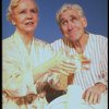 Actors Audra Lindley and James Whitmore in scene fr. the Off-Broadway play "About Time." (New York)