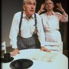 Actors Audra Lindley and James Whitmore in scene fr. the Off-Broadway play "About Time." (New York)