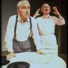 Actors Audra Lindley and James Whitmore in scene fr. the Off-Broadway play "About Time." (New York)