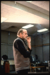 Director/choreographer Bob Fosse at a rehearsal for the Broadway musical "Big Deal" (New York)