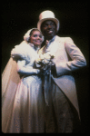 Actors Desiree Coleman & Mel Johnson, Jr. in a scene fr. the Broadway musical "Big Deal" (New York)