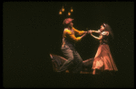 Actors Desiree Coleman & Mel Johnson, Jr. in a scene fr. the Broadway musical "Big Deal" (New York)