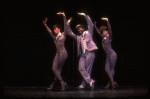 Actors (L-R) Valarie Pettiford, Gary Chapman & Babara Yeager in a scene fr. the Broadway musical "Big Deal" (New York)