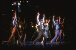 Actors (front L-R) Wayne Cilento & Bruce Anthony Davis in the "Beat Me Daddy, Eight to the Bar" dance number fr. the Broadway musical "Big Deal" (New York)