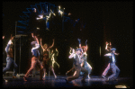 Actors (front L-R) Wayne Cilento & Bruce Anthony Davis in the "Beat Me Daddy, Eight to the Bar" dance number fr. the Broadway musical "Big Deal" (New York)