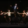 Actor Alde Lewis, Jr. (C) & ensemble in a scene fr. the Broadway musical "Big Deal" (New York)