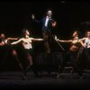 Actor Alde Lewis, Jr. (C) & ensemble in a scene fr. the Broadway musical "Big Deal" (New York)