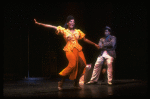 Actors Loretta Devine & Cleavant Derricks in a scene fr. the Broadway musical "Big Deal" (New York)