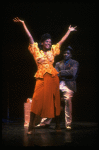 Actors Loretta Devine & Cleavant Derricks in a scene fr. the Broadway musical "Big Deal" (New York)