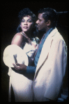 Actors Loretta Devine & Cleavant Derricks in a scene fr. the Broadway musical "Big Deal" (New York)