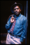 Actor Cleavant Derricks in a scene fr. the Broadway musical "Big Deal" (New York)